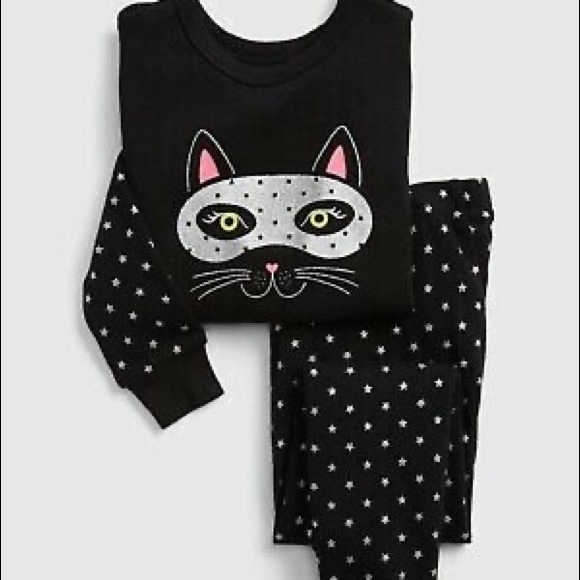GAP Other - Black cat sparkle pyjamas